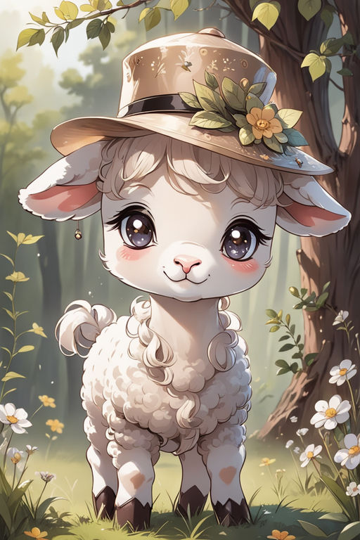 Anime / Manga Kawaii Cute Girl Pink Comfy Cozy Sheep | Anime wallpaper,  Anime girl pink, Anime girl