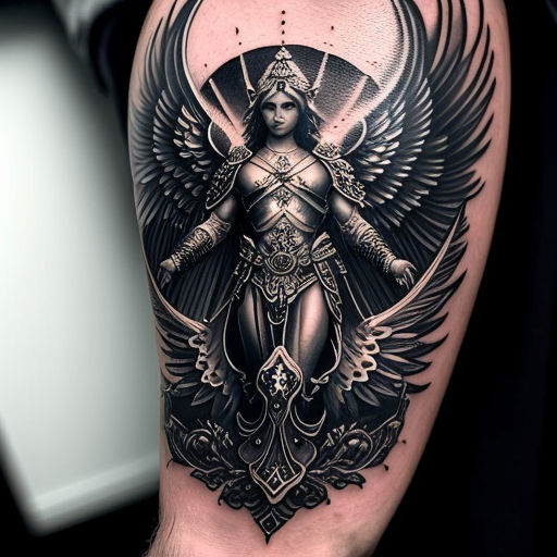 Saint Michael Archangel Tattoo - Bing Images | Angel tattoo designs,  Archangel tattoo, Guardian angel tattoo designs