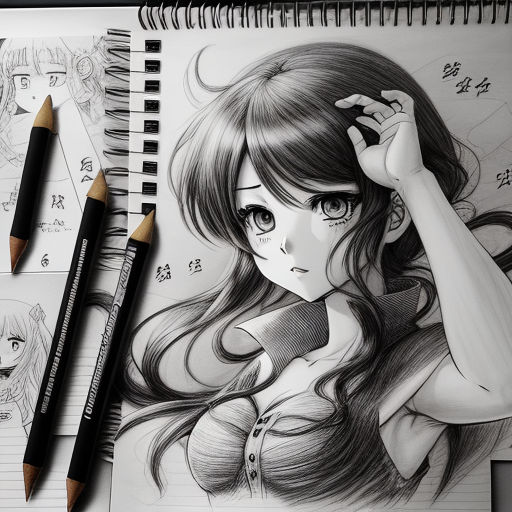 Drawing Anime School Girl With Pencil by DrawingTimeWithMe on DeviantArt