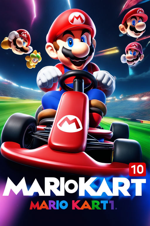 mario kart 8 red box art