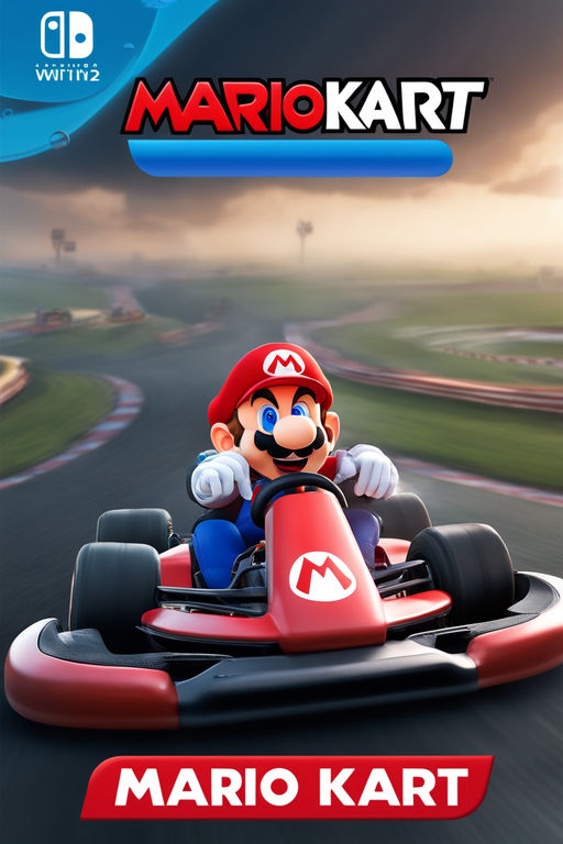 mario kart 8 red box art