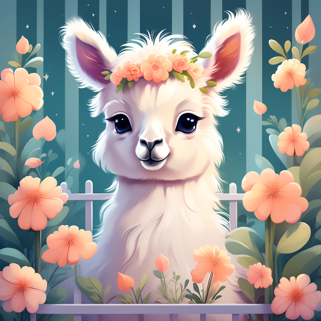 adorable and cute llama - Playground