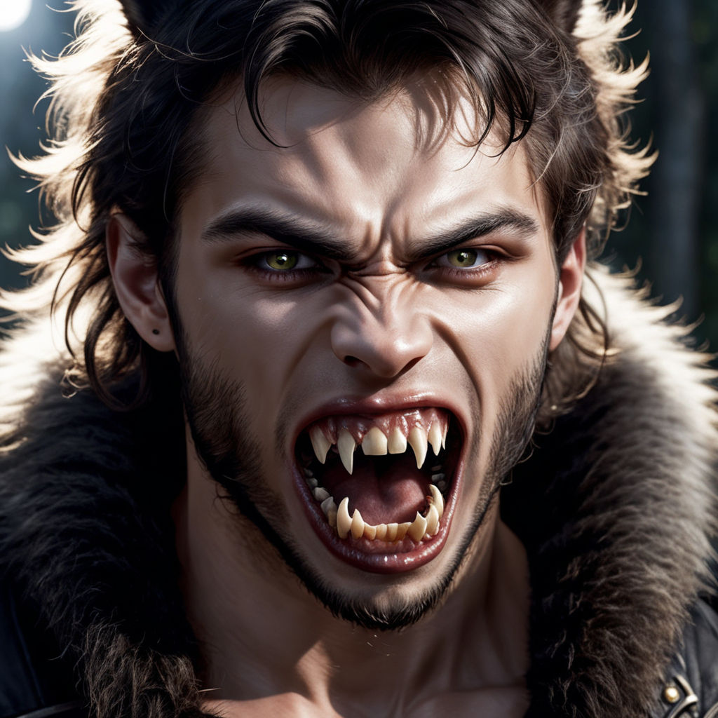 realistic werewolf fangs