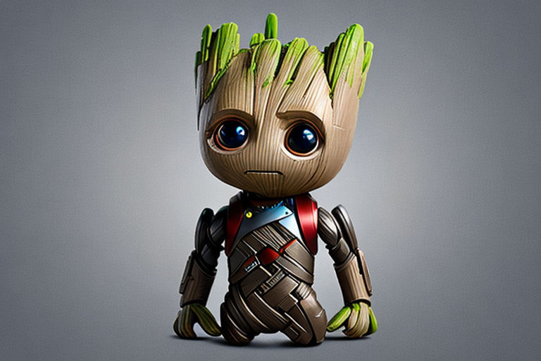 Download Captivating 4K Desktop Wallpaper featuring Baby Groot