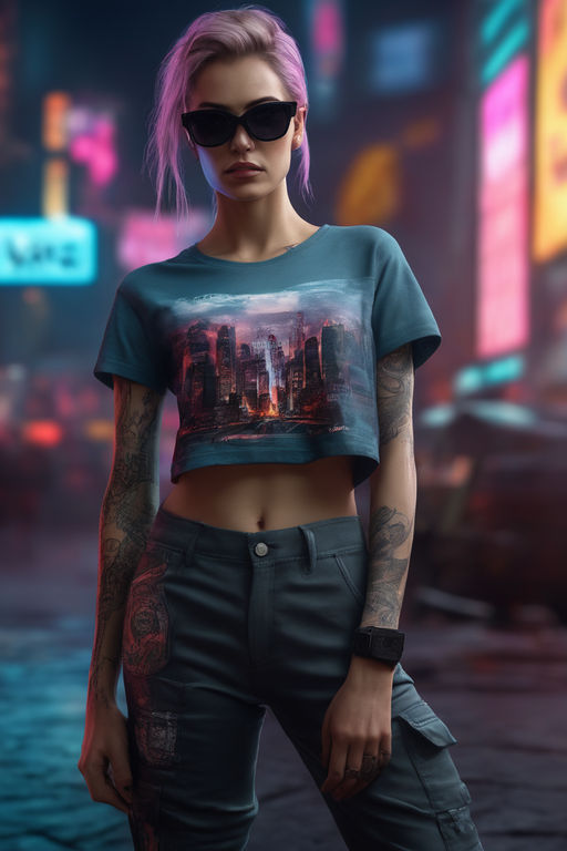 ArtStation - High Crop Hoodie and Jersey Outfit