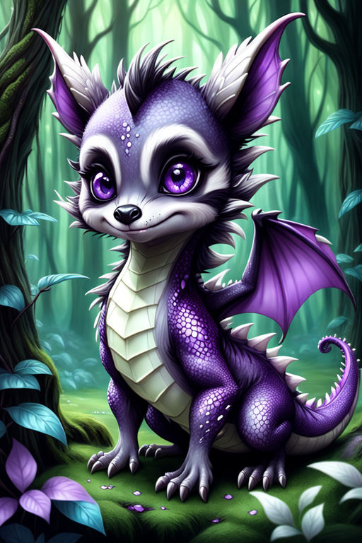 cute anime baby dragon