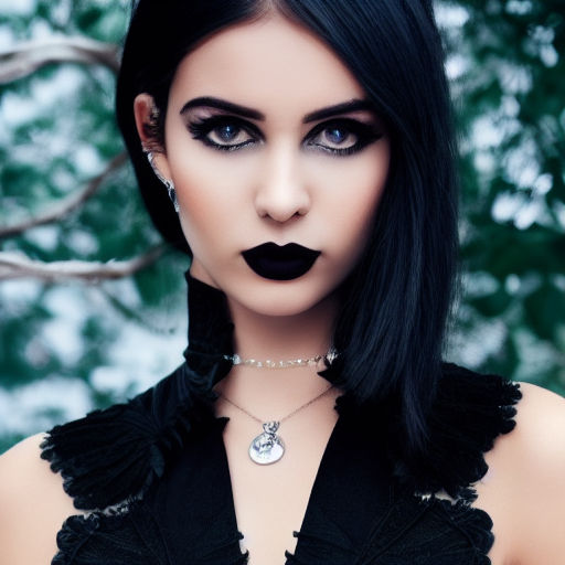 Pretty goth teen. Dark - Playground