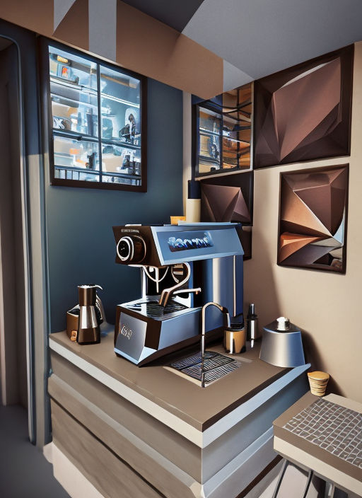 3D model Starbuck Coffee Espresso Machine VR / AR / low-poly