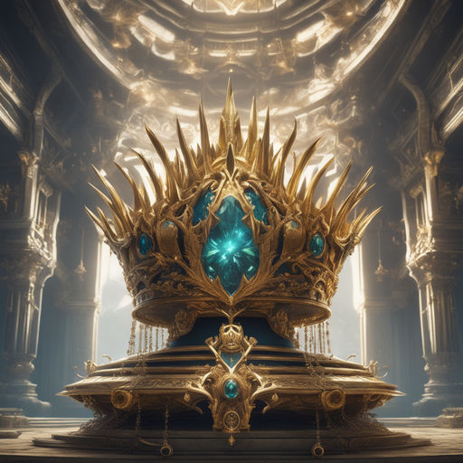 royal relics on the floor on the cloak