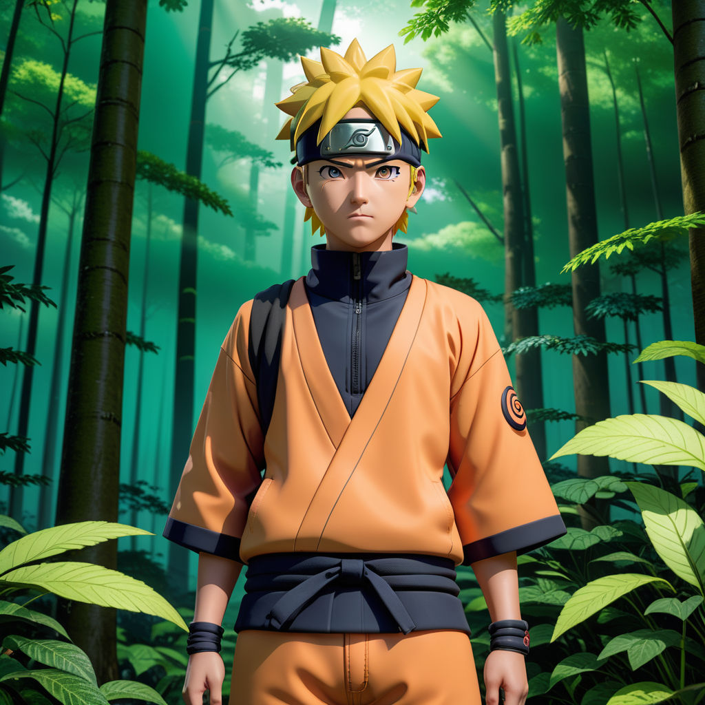 realistic detailed Naruto HD 4K high resolution quality portrait -  Playground