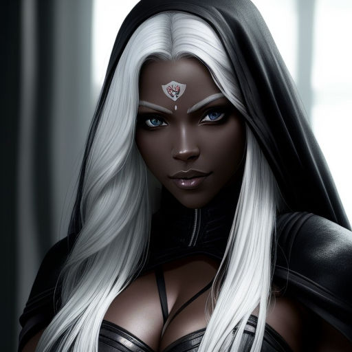 female white hair