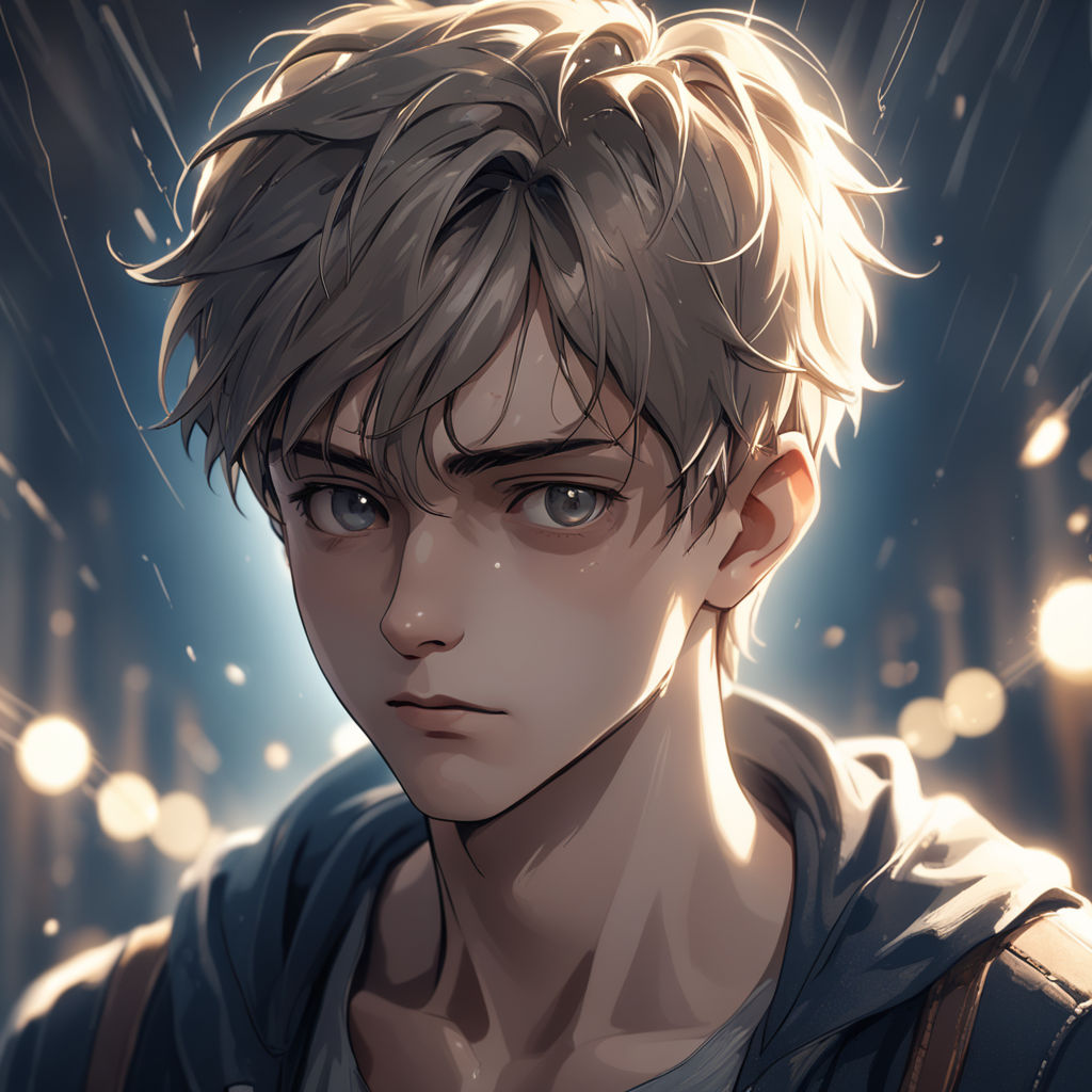 Midjourney prompt: pfp, profile background, anime boy, - PromptHero