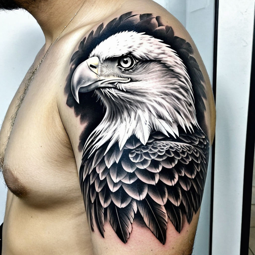 Matt Duke Tattoos - Eagle on the shoulder. Her first tattoo and the last  one of 2020. Thanks Ryan! | Facebook