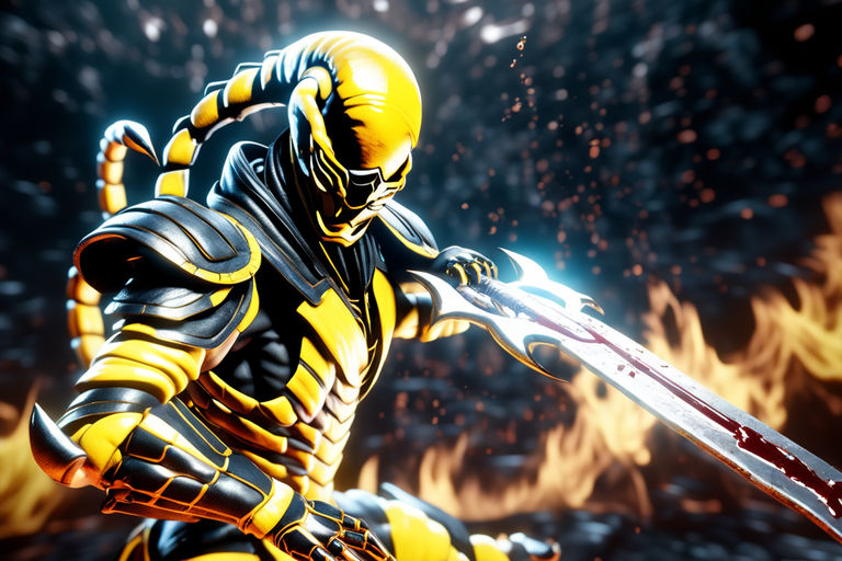 Download Fierce Mortal Kombat Warrior - Baraka Unleashes His Blades  Wallpaper