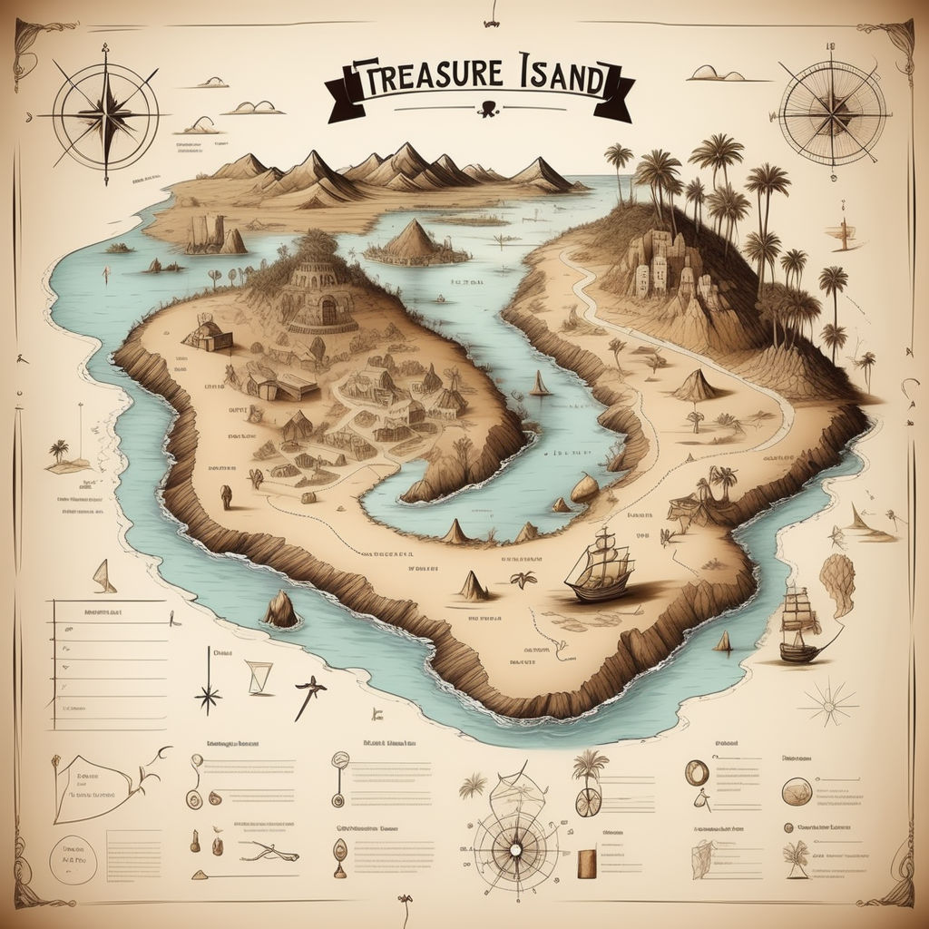 Aggregate more than 123 treasure map drawing best