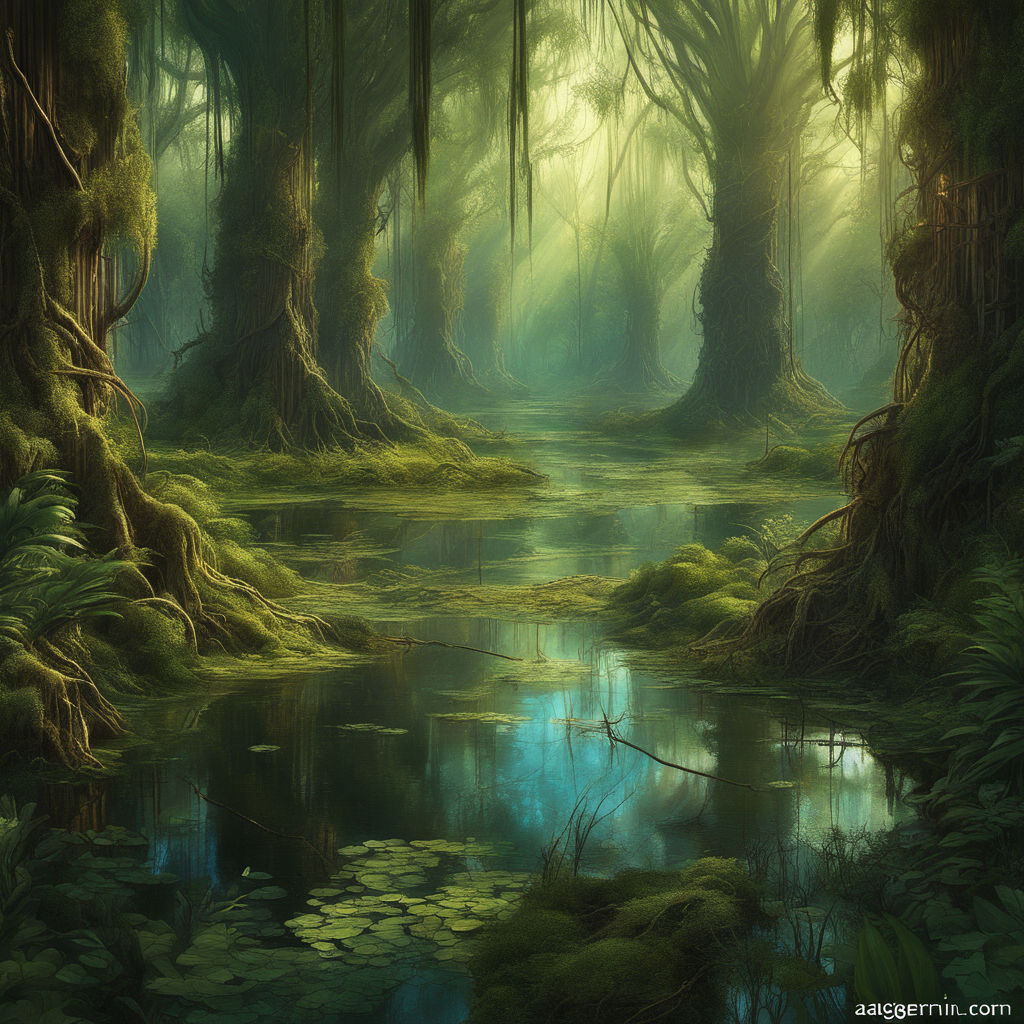 shrek swamp background