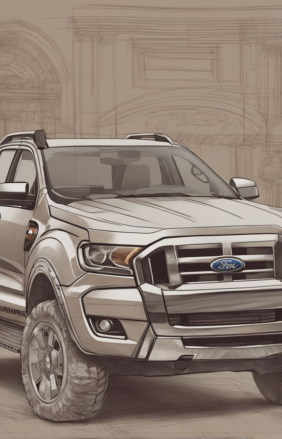 ford ranger truck drawings