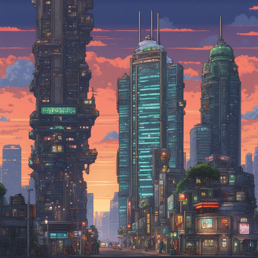 16 bit cityscape