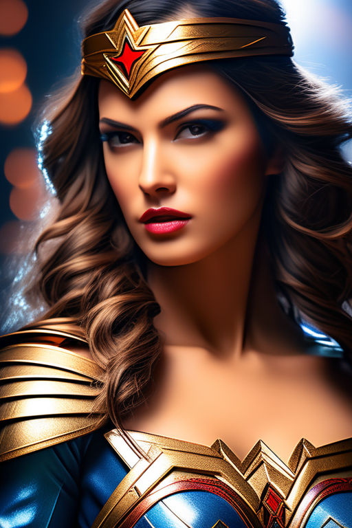 AI Art Girl, Beautiful Wonder Woman Photoshoot/Lingerie Lookbook