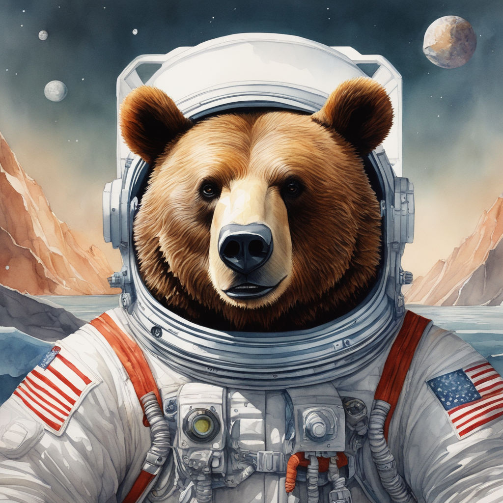 ArtStation - Bear As A Space Commander Hyper Realist High Detailed