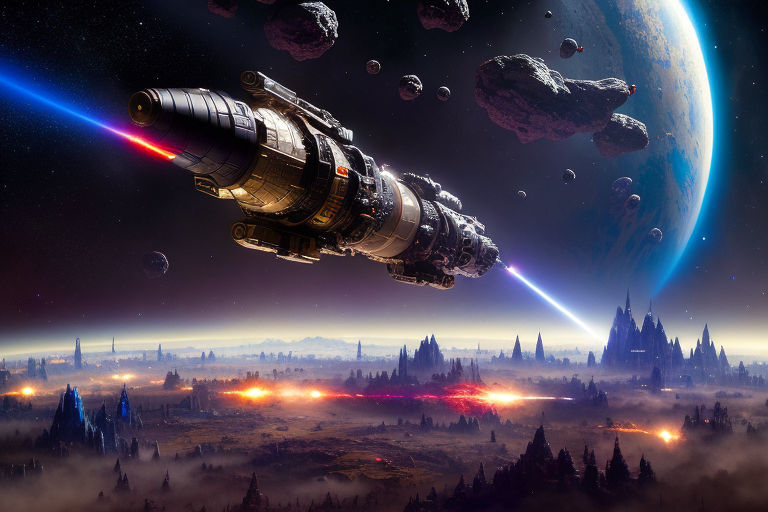 spaceship battle wallpaper hd