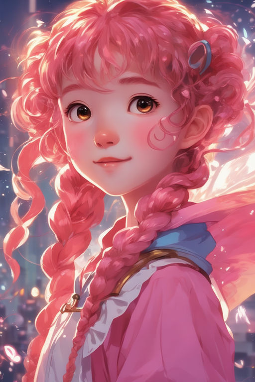 fairy pink girl anime