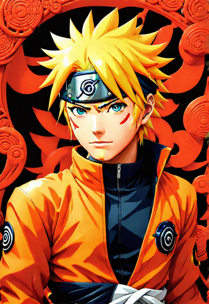 realistic detailed Naruto HD 4K high resolution quality portrait -  Playground