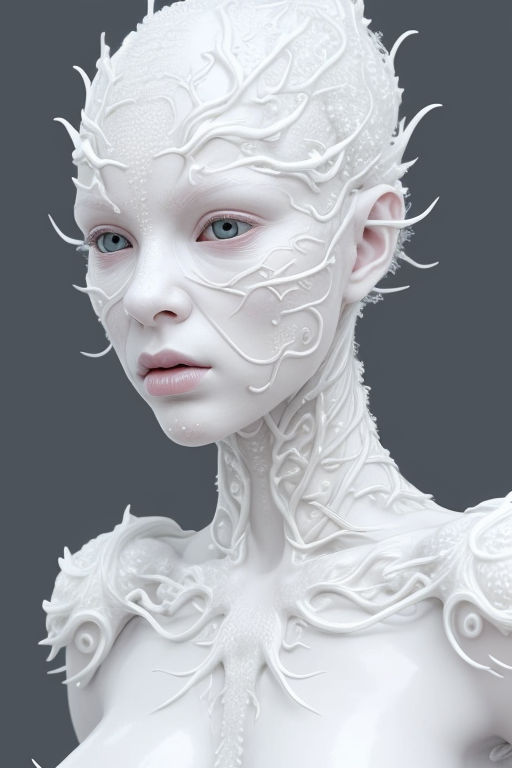 white hybrid alien