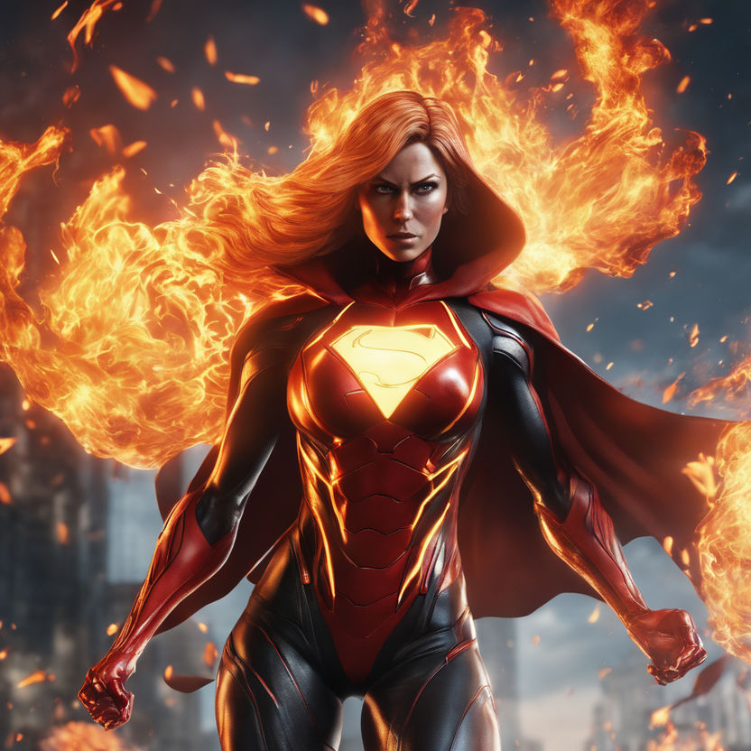 fire girl superhero