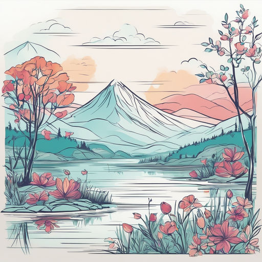 6,200+ Peaceful Scenery Drawing Stock Illustrations, Royalty-Free Vector  Graphics & Clip Art - iStock