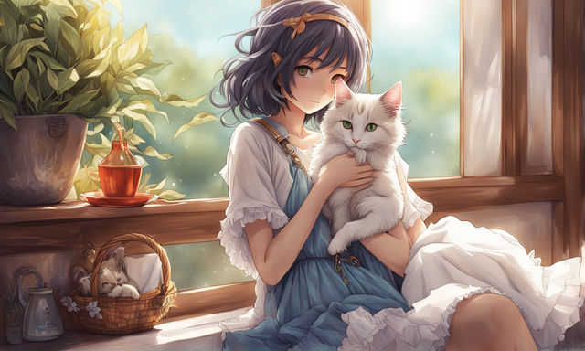 anime, cat and animeedit - image #7870181 on