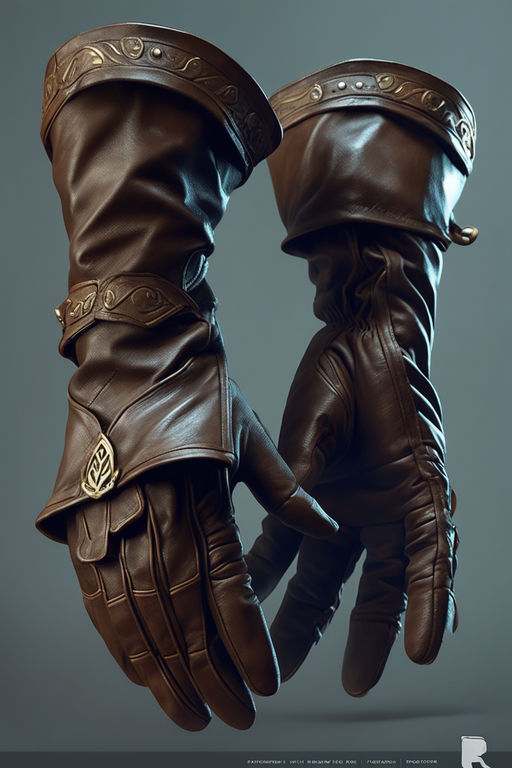 ArtStation - Fingerless leather glove