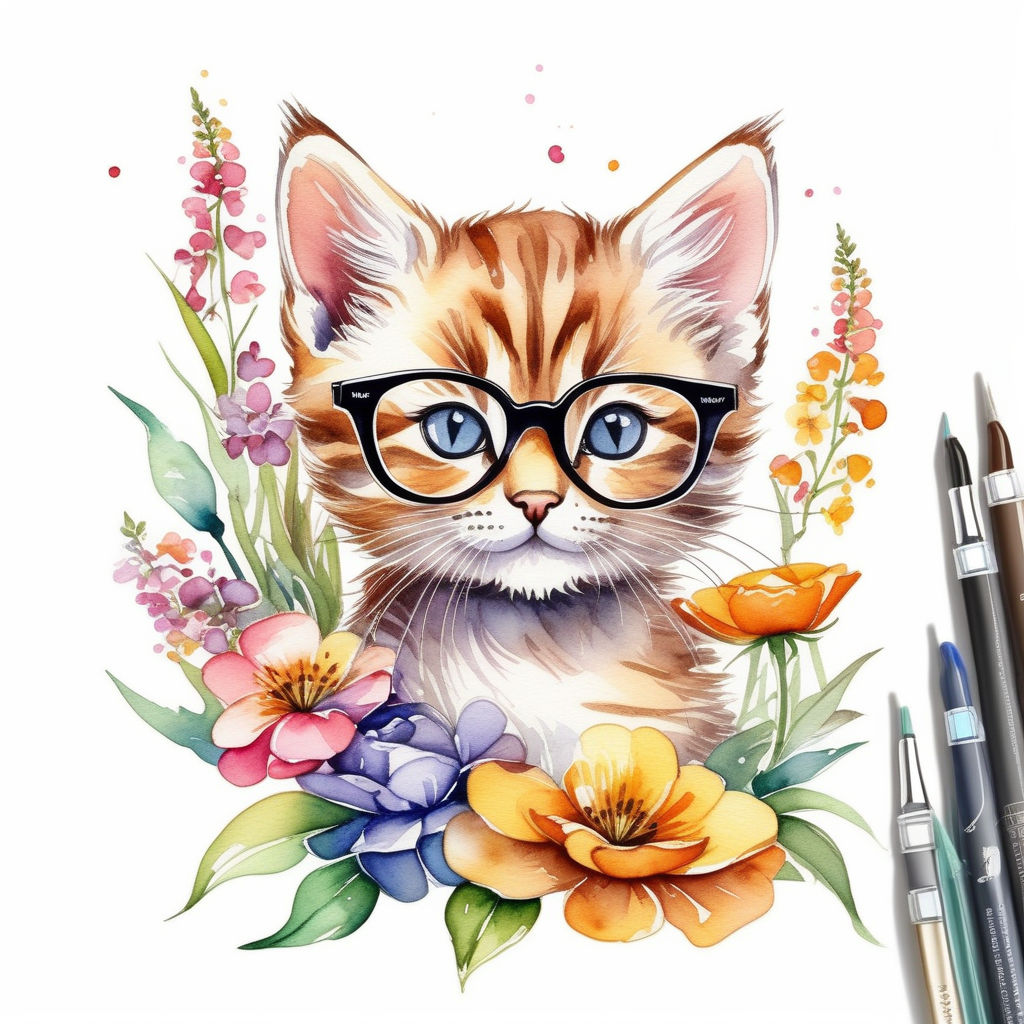 Premium Vector | Cute kitty cat hand drawn cartoon sticker icon concept  isolated illustration