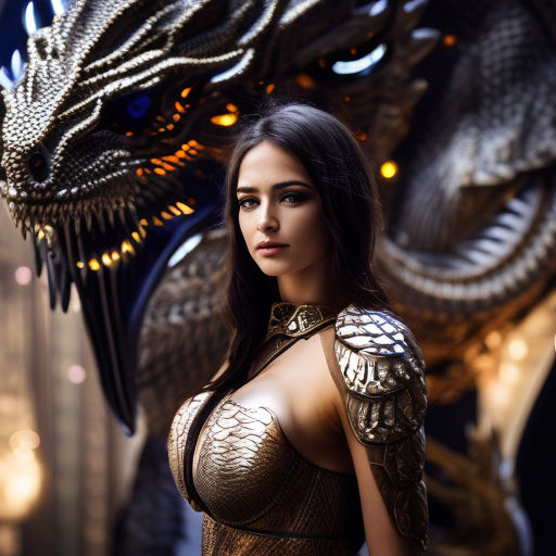 woman dragon girl