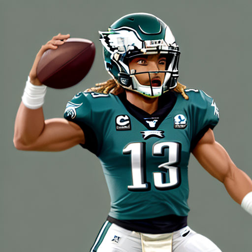 Jersey Ninja - Philadelphia Eagles Green Jalen Hurts Crossover