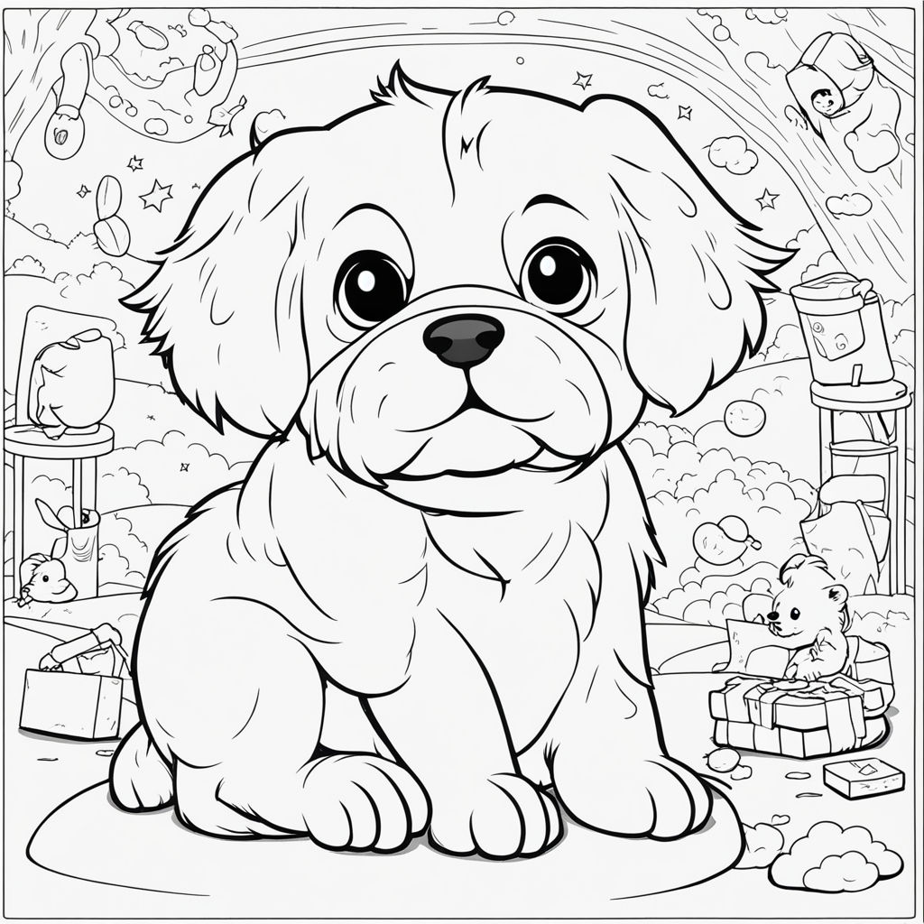 How to Draw a Dog - Step by Step Drawing Tutorial for a Cute Cartoon Dog -  Easy Peasy and Fun