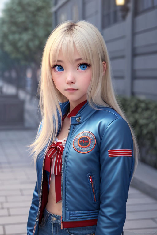 Premium Vector | Anime manga blue eyes close up blonde hair