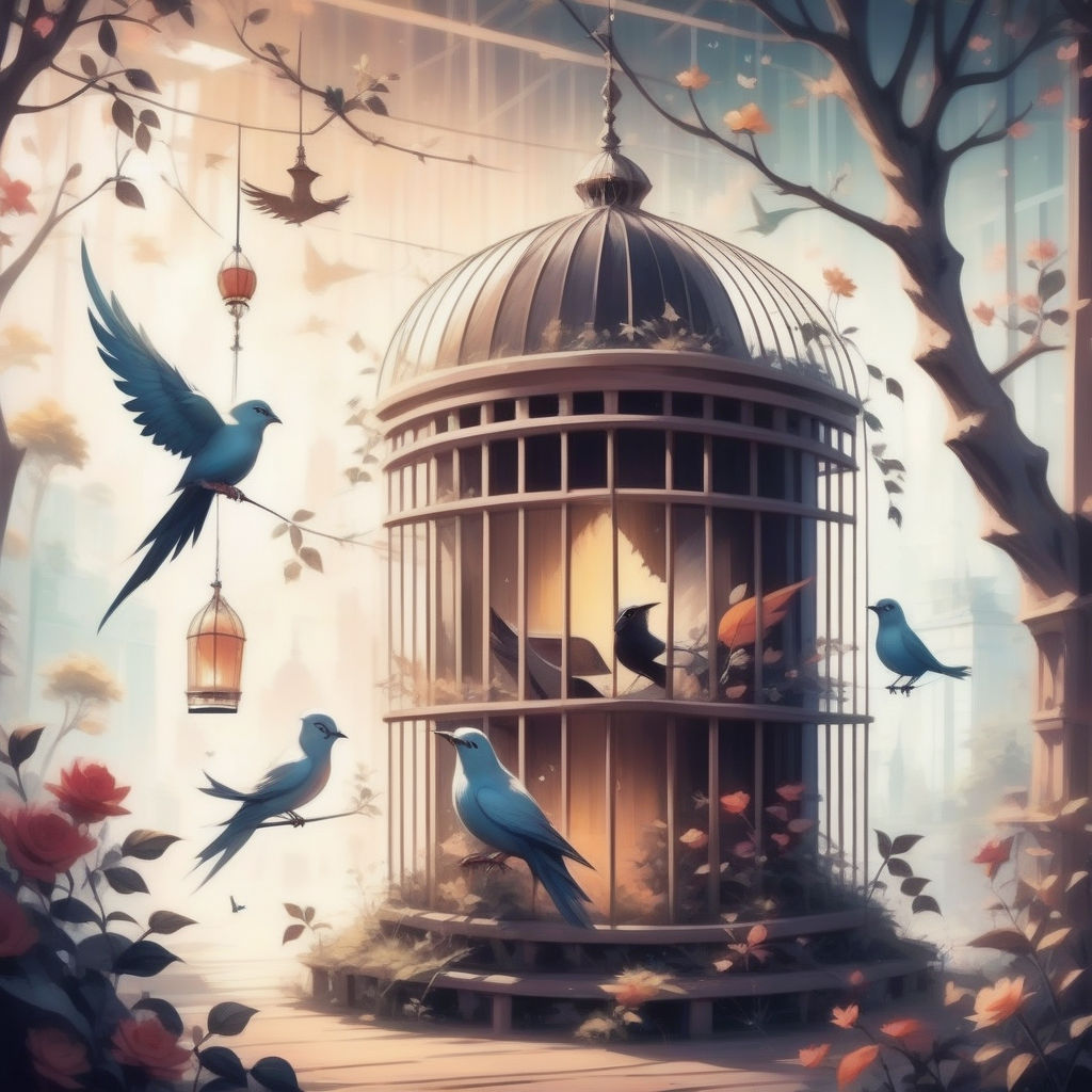 2560x1440px | free download | HD wallpaper: Artistic, Other, Bird, Birdcage,  Heart, Wings | Wallpaper Flare