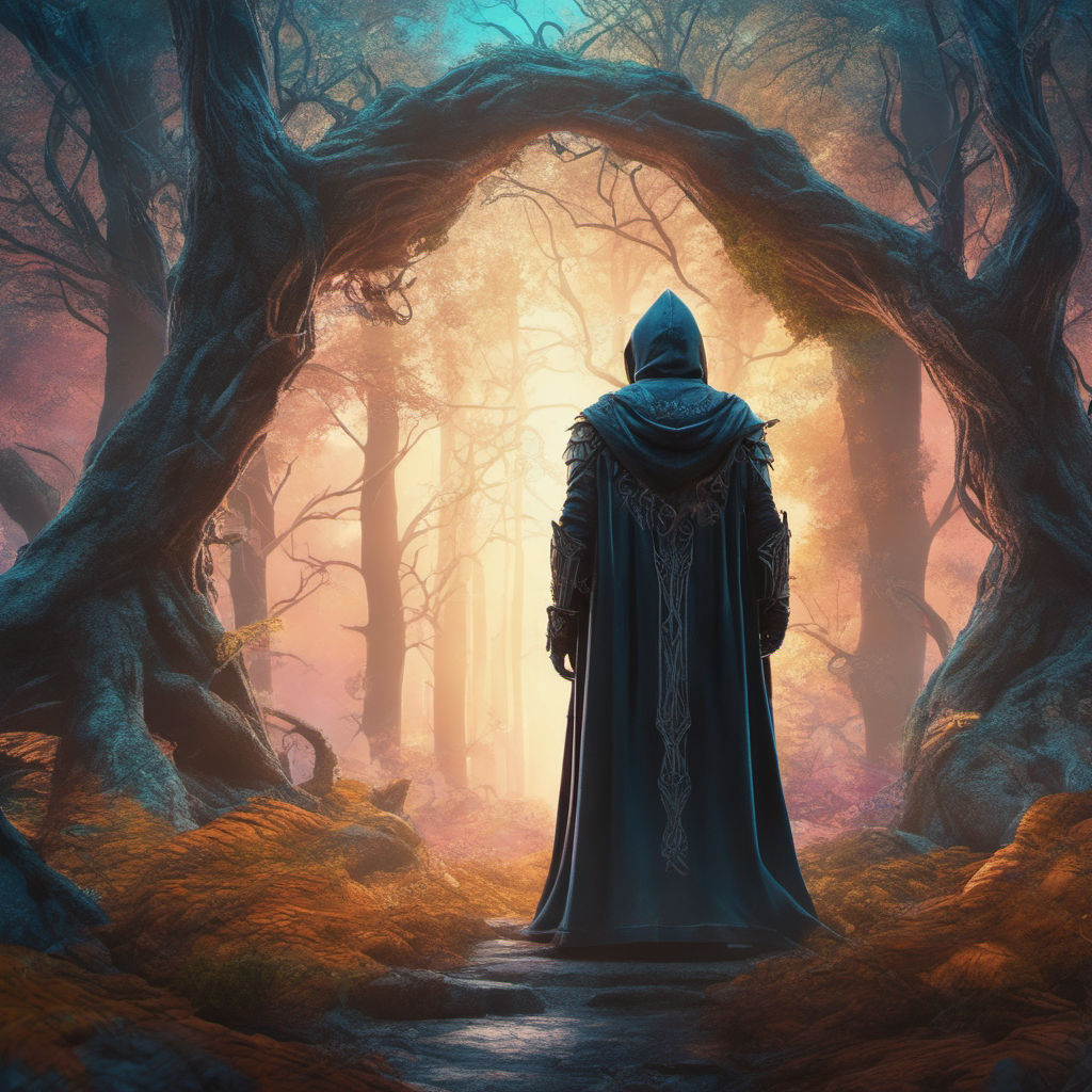 fantasy forest wizard wallpaper