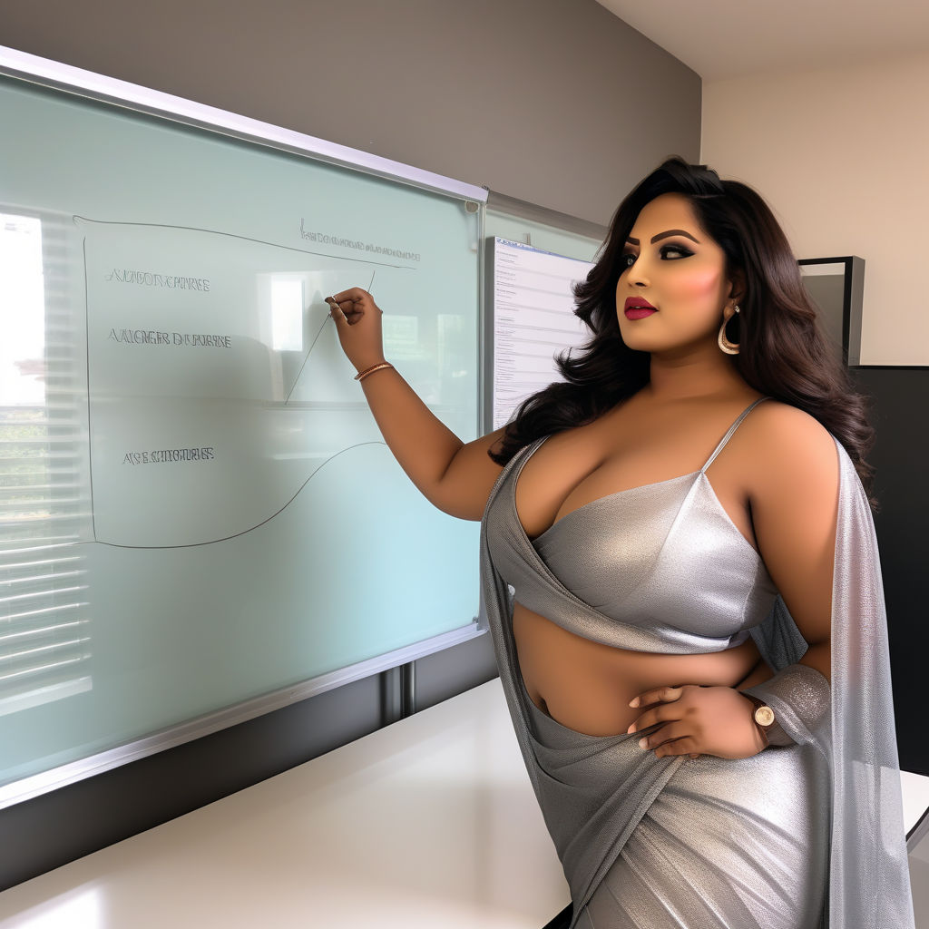 Sexy fashionable daring plus size exhibitionist Bengali MILF with massive  silicone push-up breast and huge round firm butt. Wearing an open sided  halter sleeveless bustier with wide deep open front and a