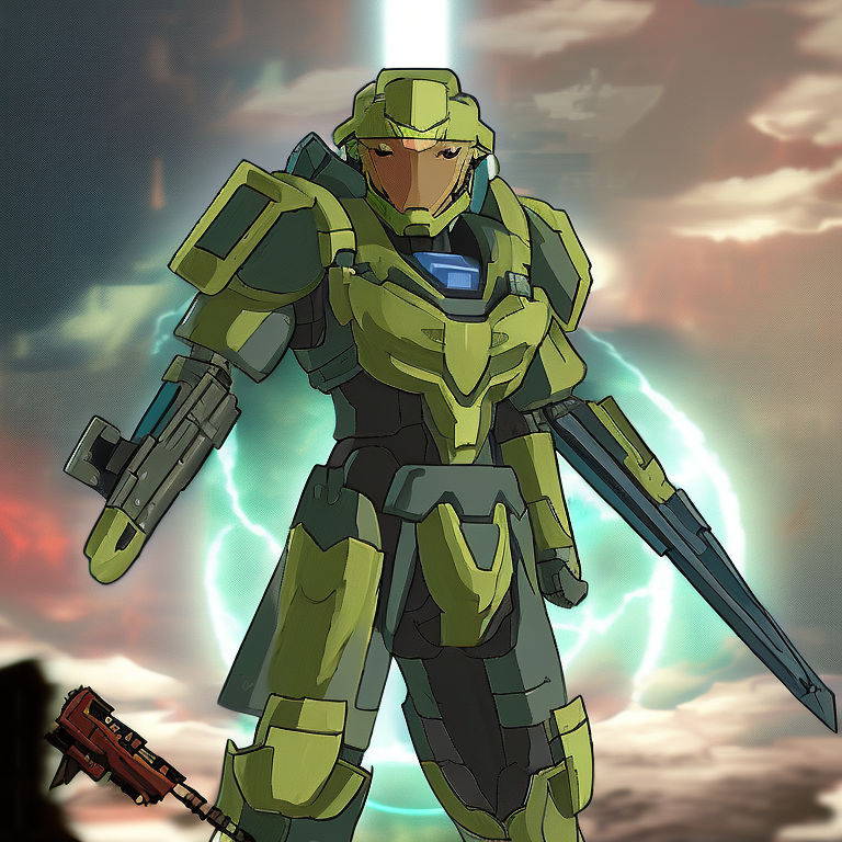 My Drawing of Master Chief from Halo  Anime Amino