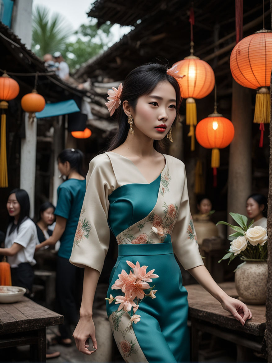 Vietnamese Traditional Dress Aodai Tight Dress for Woman Chinese Qipao  Cheongsams Asian Fashion Women Female Oriental Outfits : :  Clothing, Shoes & Accessories