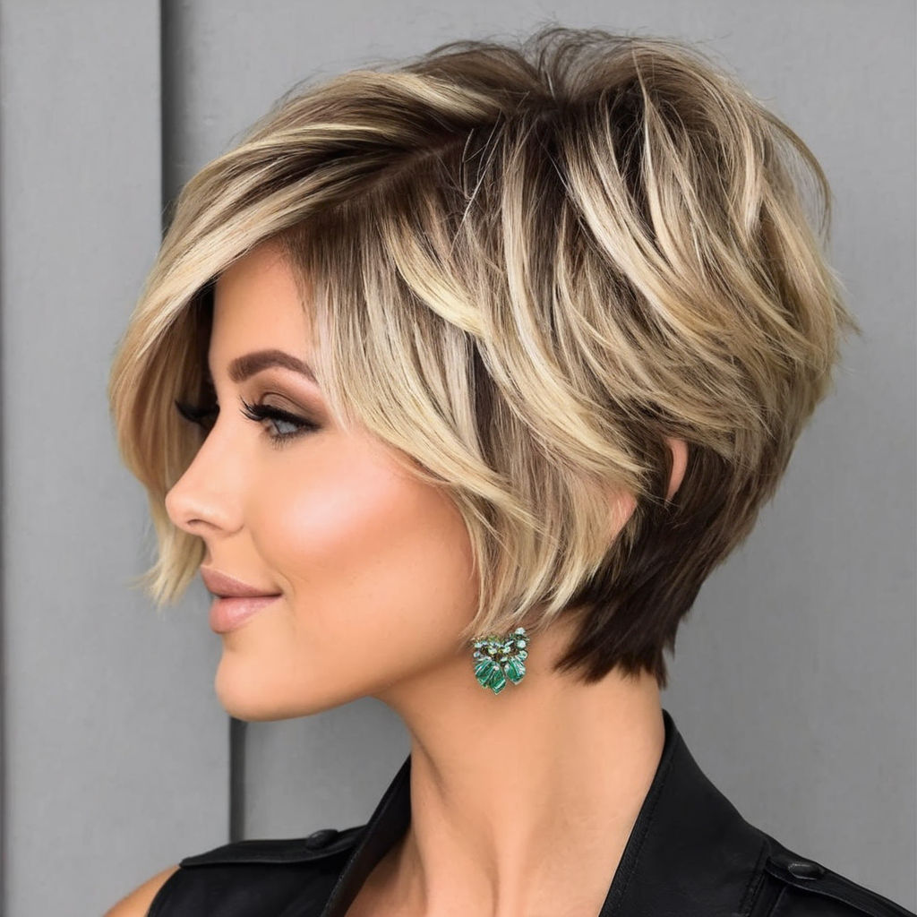 Cute and Wild Short Wolf Haircut Ideas : Brunette Wolf Haircut