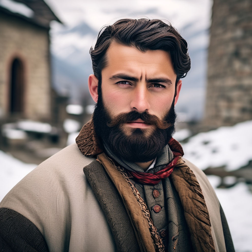 barba e capelli castani