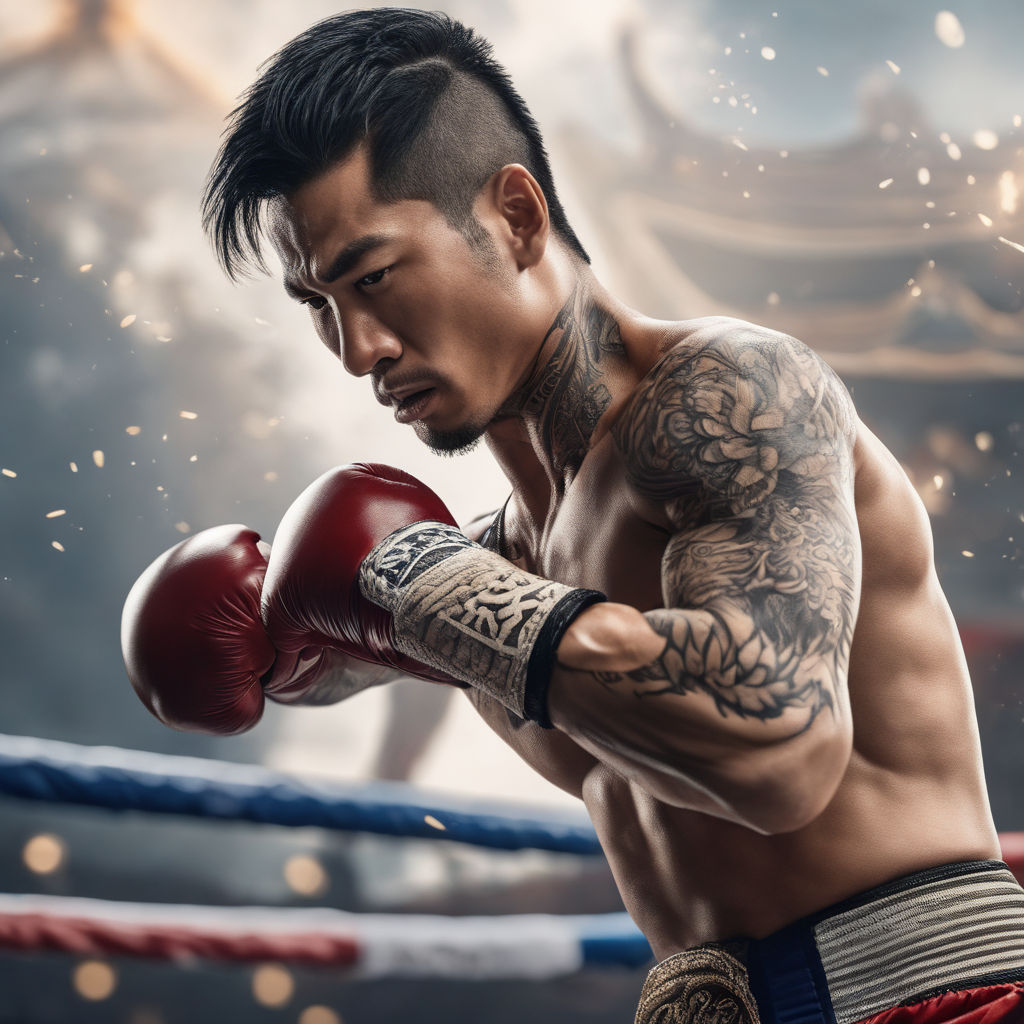 The Rooster as Muay Thai fighter/ photo