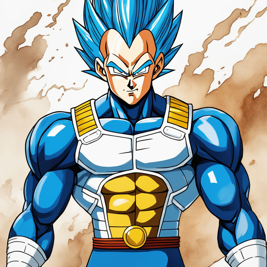 ArtStation - Vegeta Super Saiyajin Blue - Vegeta Super Saiyan Blue