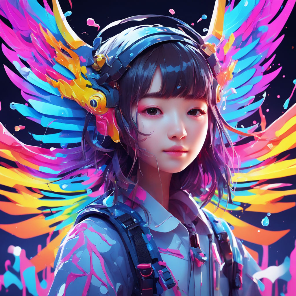 Anime girl, trippy, HD phone wallpaper | Peakpx