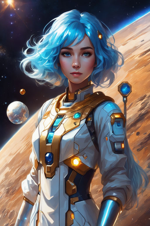 SPACE GIRL GOGO — FP Illustration