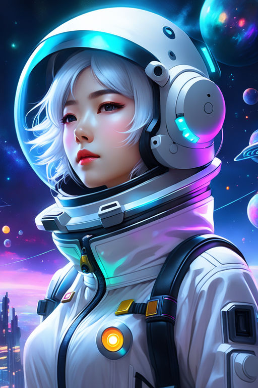 astronaut, anime girls, spacesuit | 2800x1800 Wallpaper - wallhaven.cc