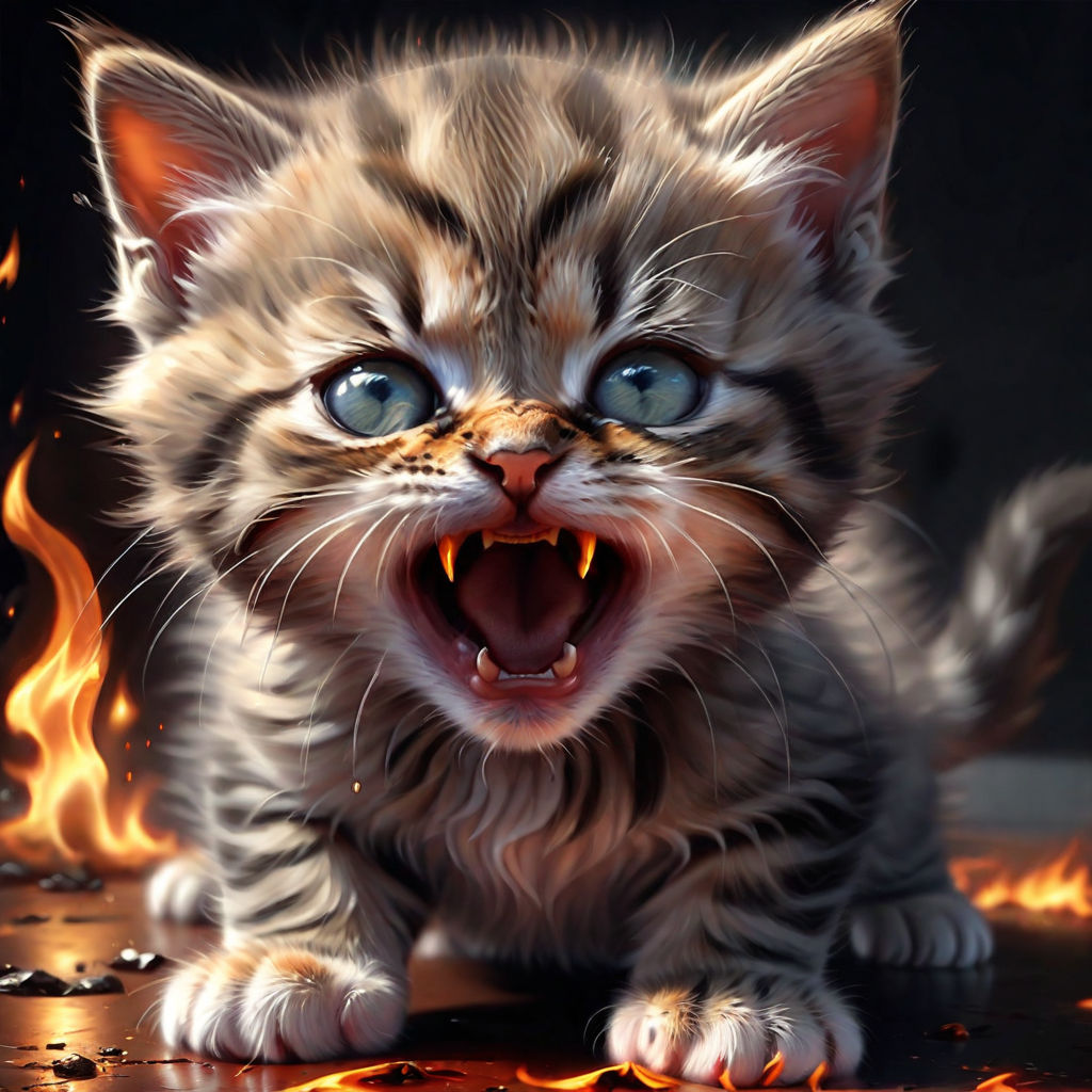 cute angry cat (profile picture)